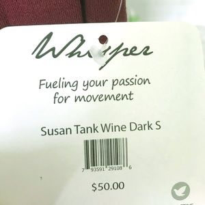 Whisper Active Yoga Tank Top- BRAND NEW WITH TAGS